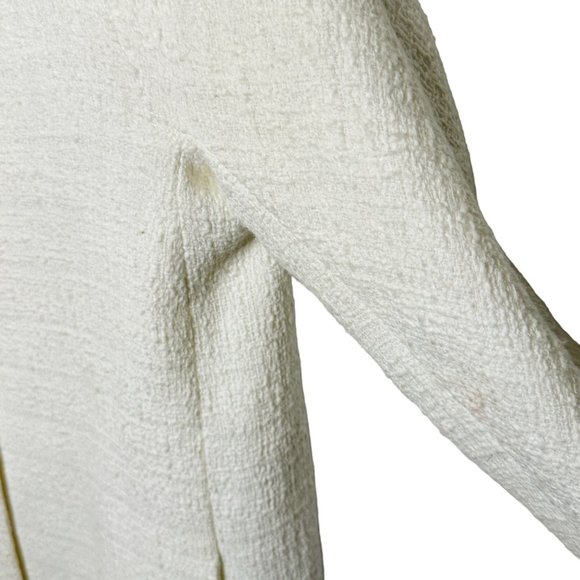 Kate Spade New York Women's Size 2 White Dorothy Bow Front Tweed Jacket - Picture 10 of 12